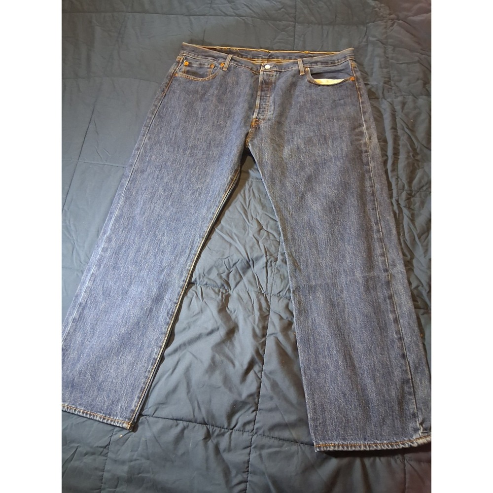 Levi's Button Fly 501 Jeans Men's 42 W 30 L Denim 100% Cotton